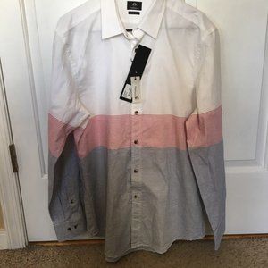 Men Long Sleeve Button Down Shirt